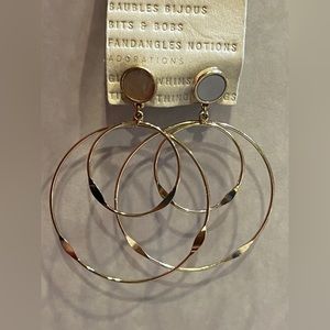 💎 NWT! ANTHROPOLOGIE Double Circles Earrings